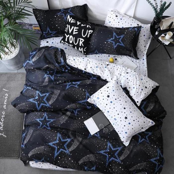 Set Biancheria da Letto Rosso Gatto Carino Copripiumino Federa Lenzuolo Ragazzo Bambino Adolescente Ragazza Set Copripiumino Misura King Queen Singolo
