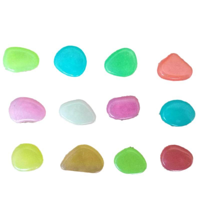 2kg Luminous Pebbles: Fluorescent Glow Stones for Garden Landscaping and Aquarium Decoration.