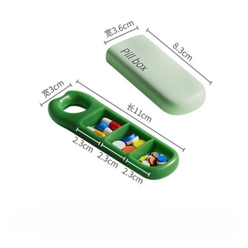 Portable Small Pill Box, One-day Light-proof Pill Storage Box, Mini Small Portable Medicine Pill Compartmentalized Storage Box
