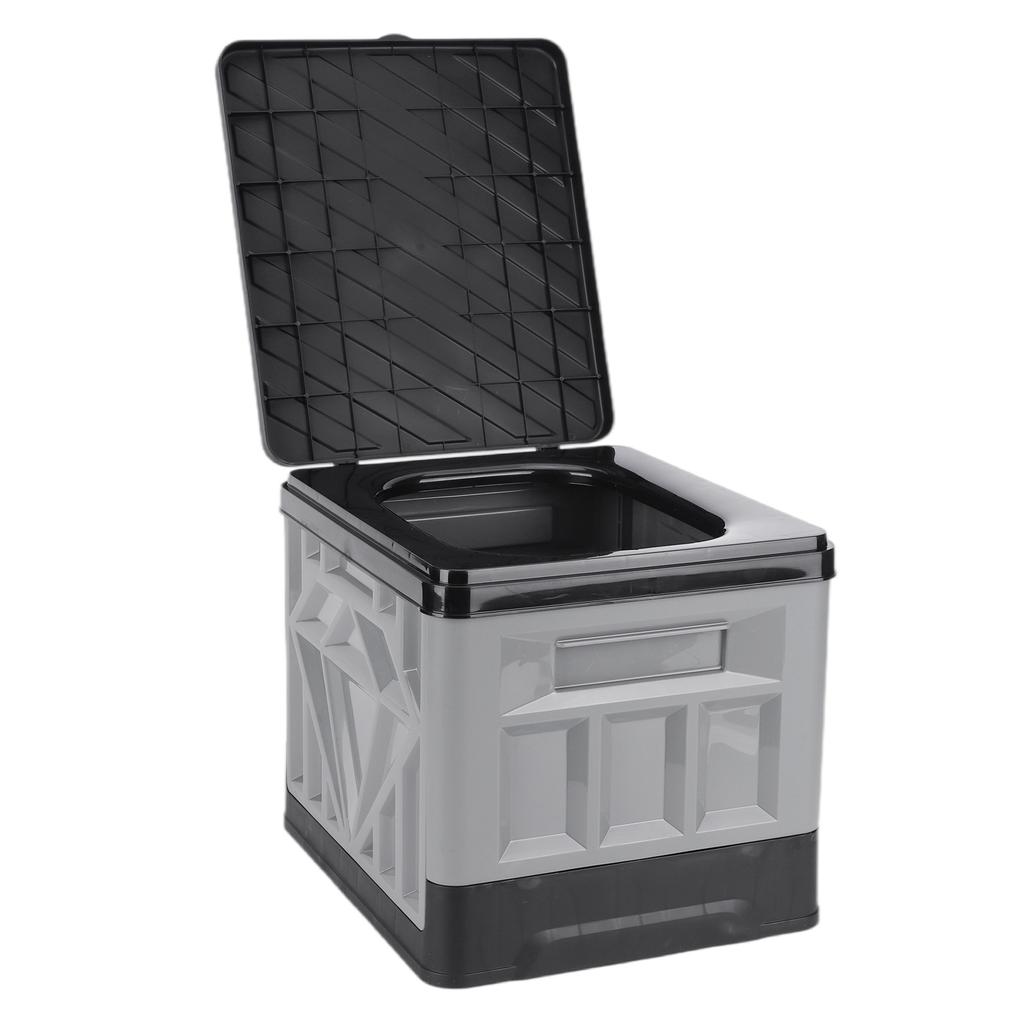 Folding Collapsible Toilet for Adults & Kids Camp Toilet with Lid & Reusable for Camping Travel Outdoor Car RV & Emergency Use