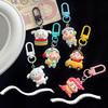Crayon Shin-Chan Car Key Chain Cute Couple Schoolbag Ornaments Anime Cartoon Pendant Charm Keyring Figures Accessories Gift