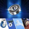 Motoforti 4 Pcs 6203-2RS 17x40x12mm Double Rubber Sealed Single Row Deep Groove Ball Bearings Silver Tone