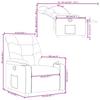 Relaxation Armchair Light Grey Fabric