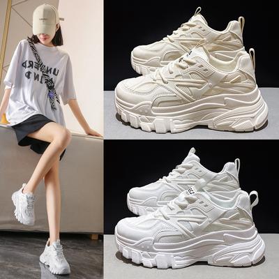Women's Shoes New Sports Shoes Women's Daddy Shoes Women's Korean Version Thick Bottom Breathable Casual Spring Tide