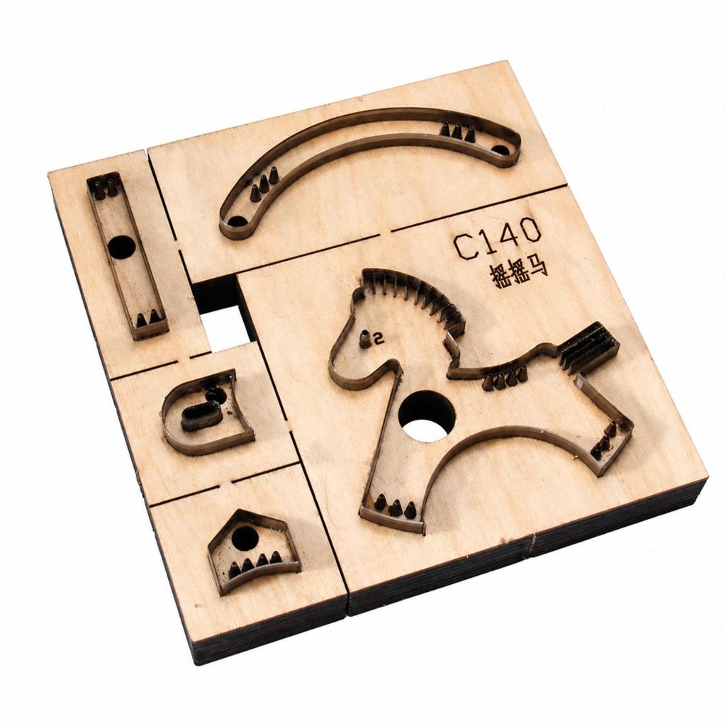 Rocking Horse Cutting Die | Sturdy, Shape Die, for Handmade Keychains