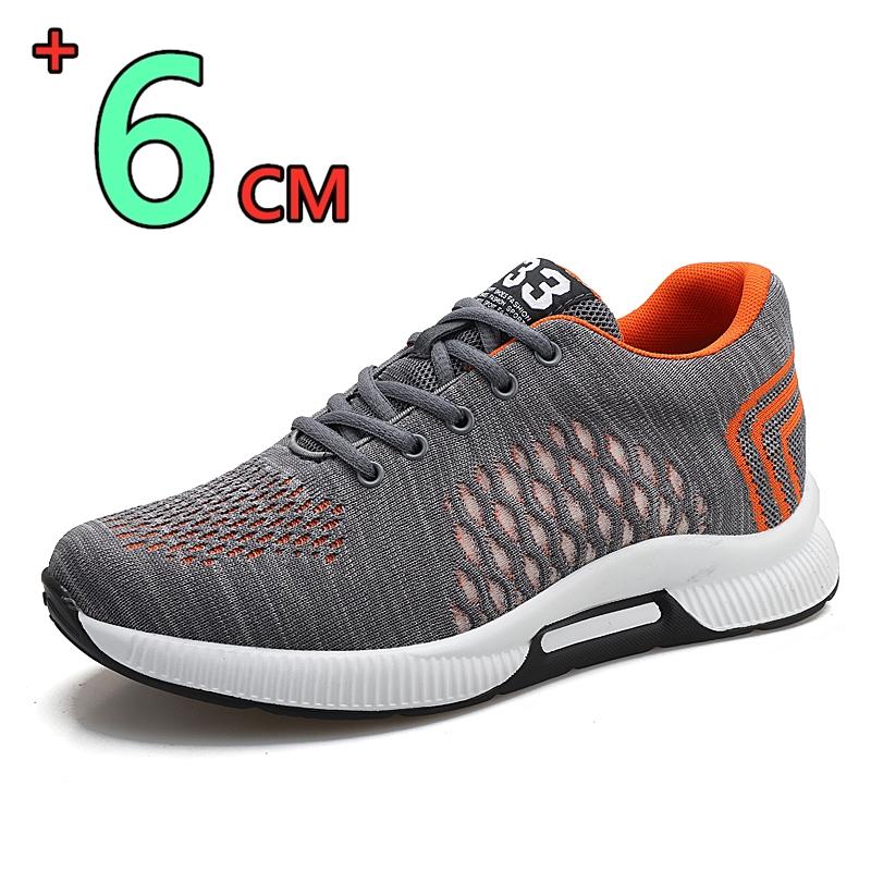 Herren Casual Lift Sneaker Sommer Versteckte Absätze Elevator Schuhe Bequeme Atmungsaktive Erhöhungsschuhe Für 6CM Sportliche Größere Schuhe