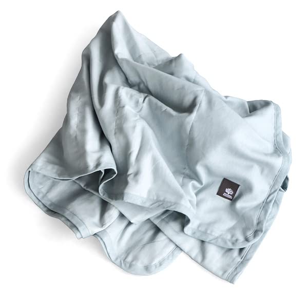 

Ткань Плюс Марля Сделано в 140 x 190 см Дымчатое 5-слойное одеяло, Япония, Без добавок [Односпальное / Синее]