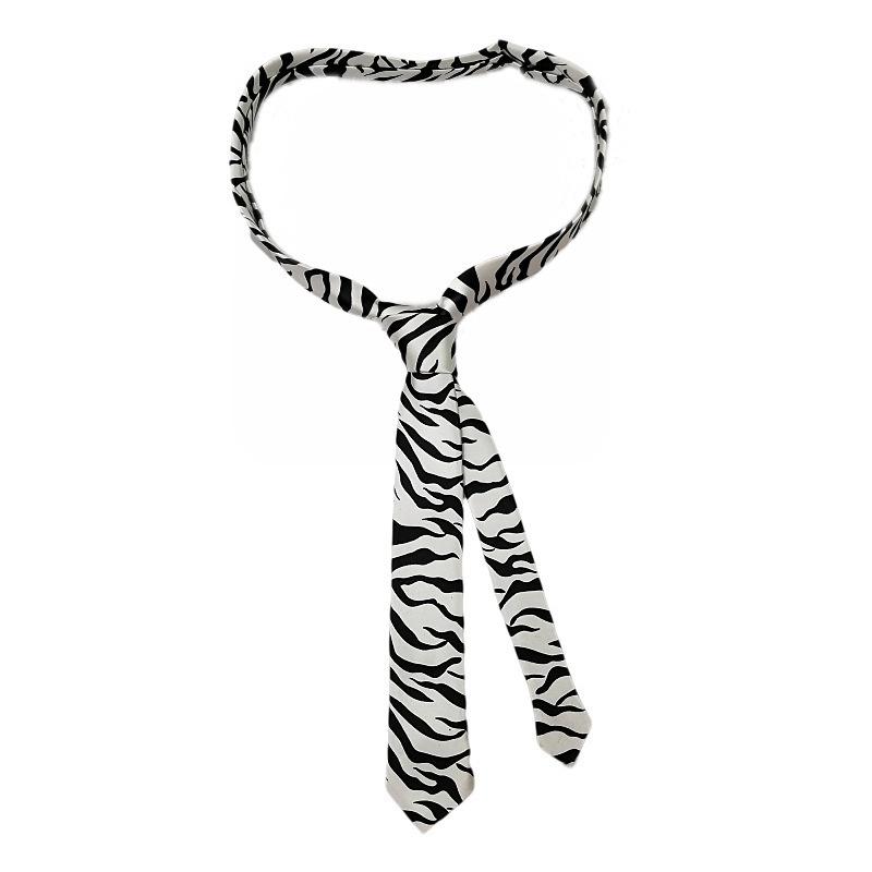 Men Women Plaid Striped Print Tie  Tie Silk Scarf And Belt Multipurpose Decoration