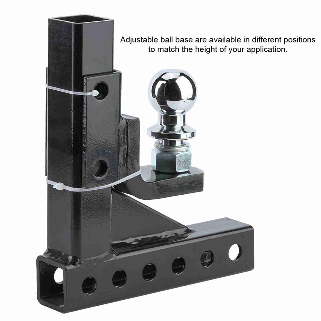 2in Towbar Mount Hitch Trailer Tongue Tow Bar Set 6500LBS Towing Capacity