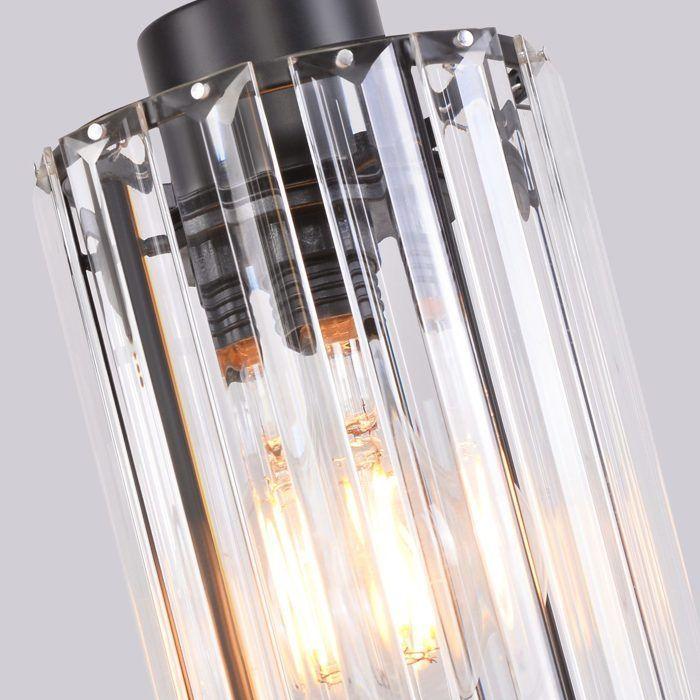 Lampe suspendue - NETTLIFE - Suspension 4 flammes (table à manger) - Noir - Métal & verre - E27