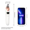 Blackhead remover pore vacuum cleaner  Facial pore cleaner  5Suction power and5A suction head USB Rechargeable Electric Blackhead Remover Set  White
