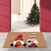 Christmas Bath Door Mat Cute Gnome Snowman Floor Mat Non Slip Area Rugs For Living Room Bathroom Home Entrance Decoration