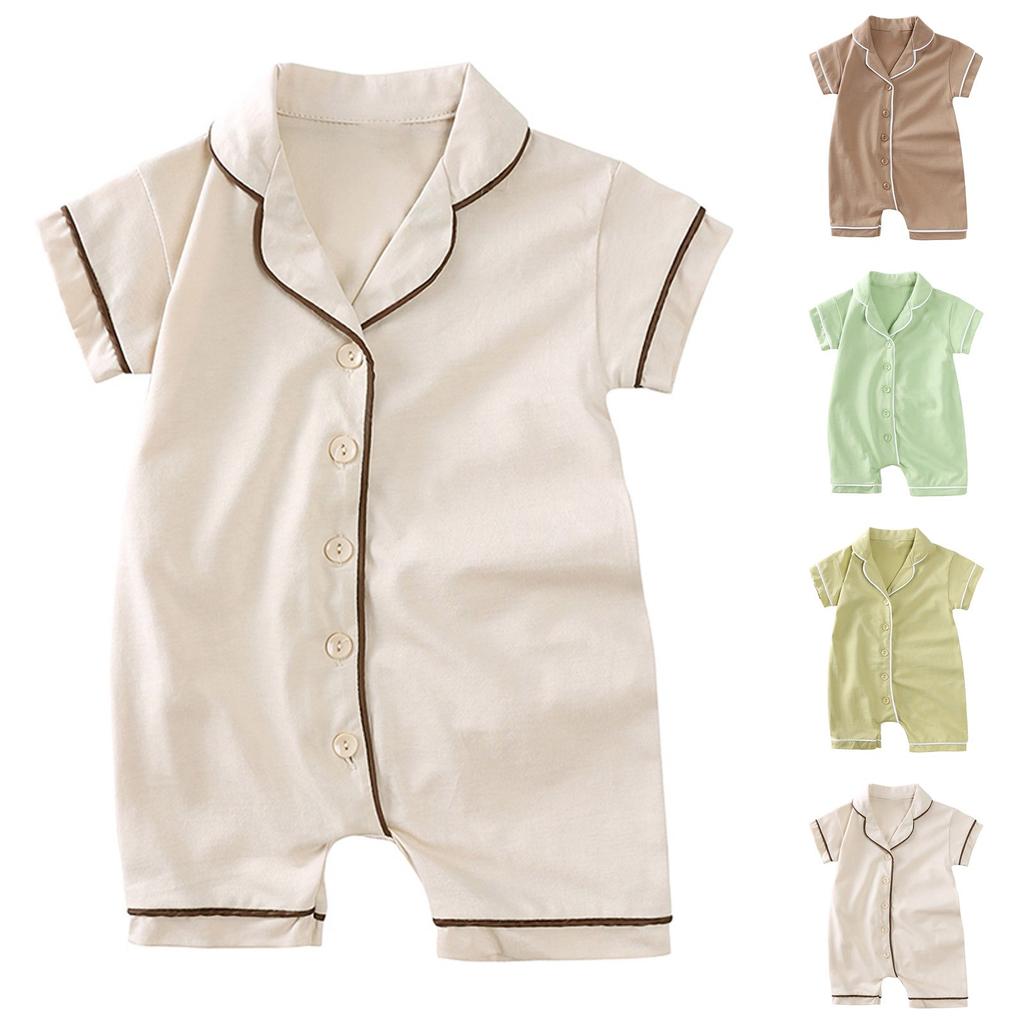 Newborn Summer Romper - Short Sleeve Baby Onesie