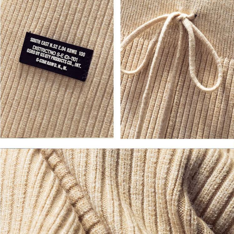 Dámská pletená sukně Podzim Zima Rozparek Vysoký pas A-linie Pletená sukně