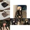 Fashionable Winter Acrylic Beanie For Women Warm Knit Hat With Letter Design