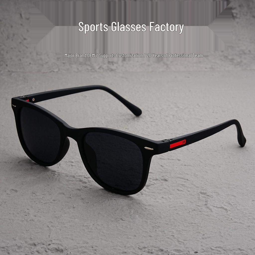Cool Black Men's Polarized Sunglasses for Driving & Outdoor Sports