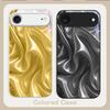 The golden silk of waves For iPhone 17 Air 16 E 15 14 13 Plus 12 mini 17 Pro Max 11Pro XR X 16E 7 8 11 Tempered Glass Phone Case