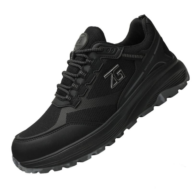 

Легкая защитная обувь со стальным носком, мужская рабочая обувь с защитой от проколов, мужская дышащая промышленная обувь, неразрушимые рабочие защитные ботинки 39 чёрный