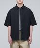 MUSINSA STANDARD Oversized Oxford Short Sleeve Shirt [Black]