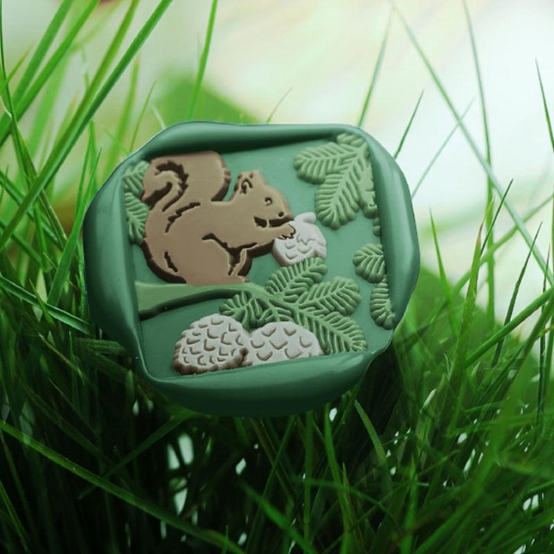 Tierische Serie Wachssiegelstempel Lieblicher Bär Siegelwachsstempel für Einladungen Umschläge Karten Foto Brief Dekoration