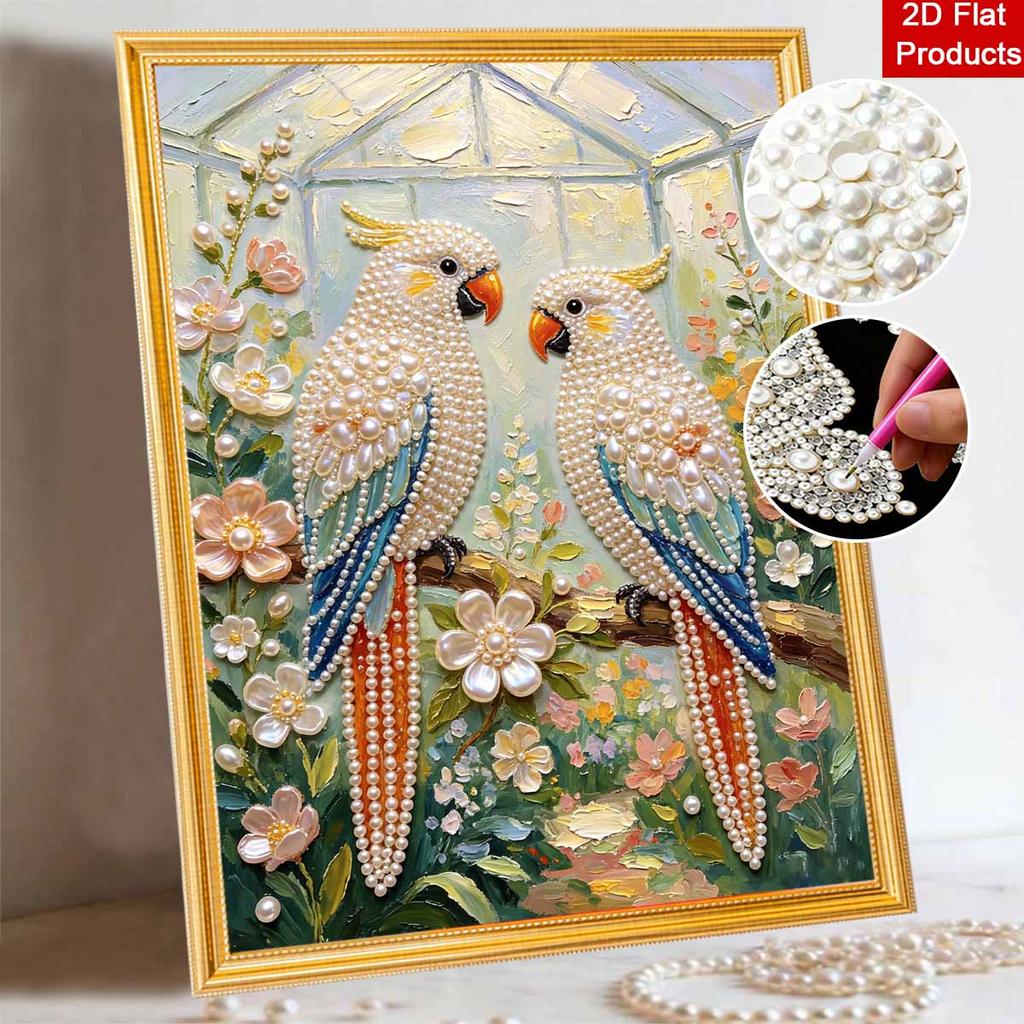 Parrot Pearl Painting Handmade DIY 5D Creative Ornaments Living Room Home Decoration Painting Art Gift
