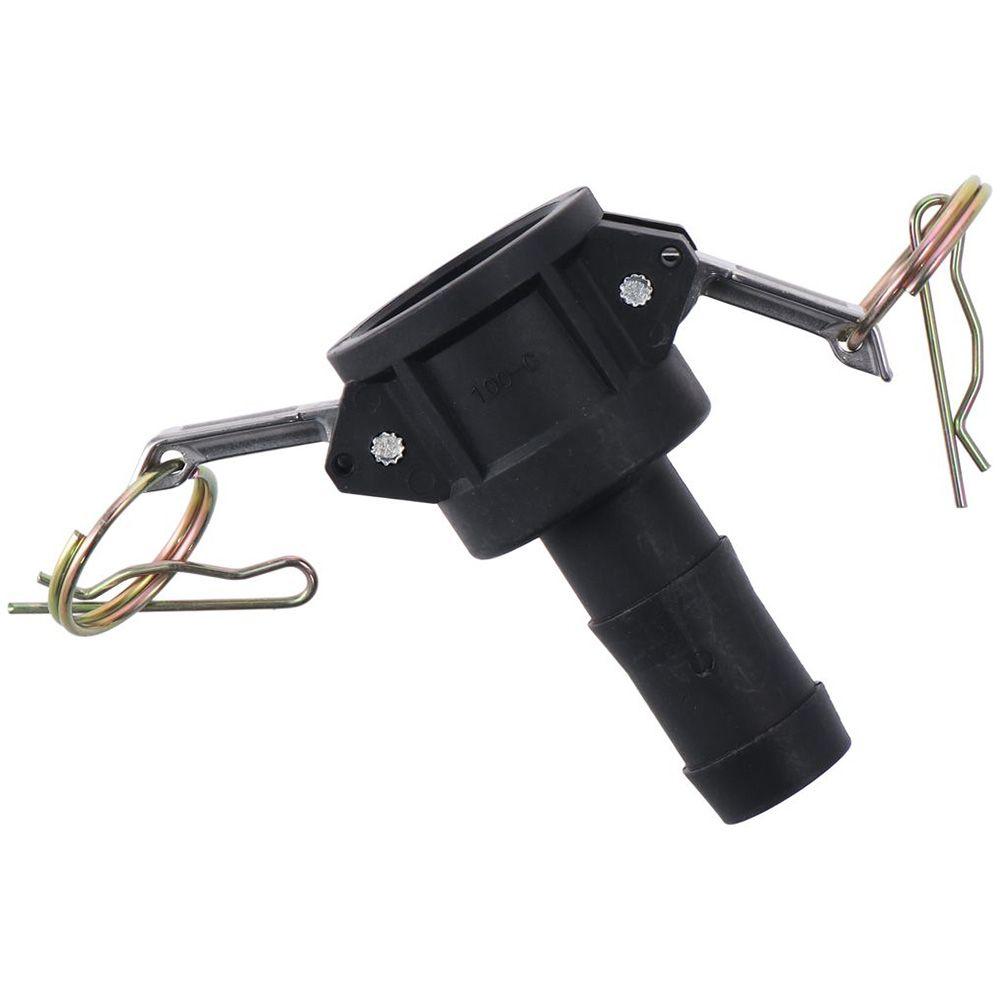 Sigillo 1  Raccordo a Camlock in Polipropilene Nero Camlock Femmina 1  x Innesto per Tubo 1  Raccordi a Camlock Tubi