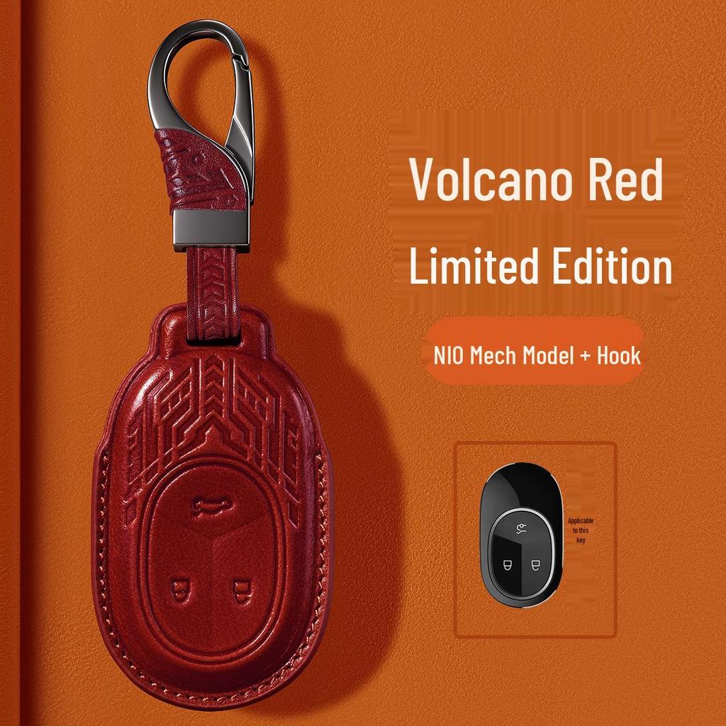 Premium Leather Key Cover for Nio ES6/ET5/EC6/ES8/ET7/ES7/EC7 Models
