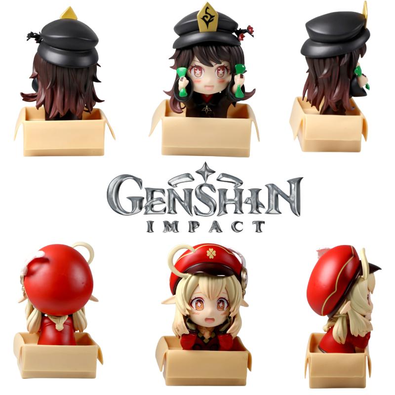 Impact Genshin Klee Hutao Pvc Figure Model Display Toy Collection Home Car Decor