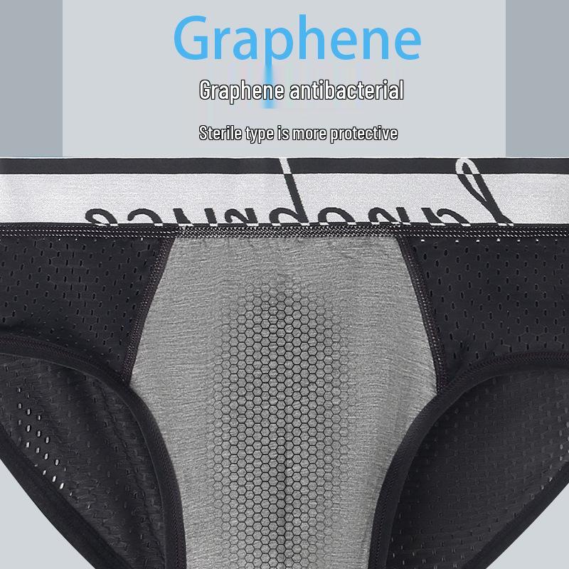 Men's Ice Silk Breathable Mid-Waist Briefs - Large Size Summer Underwear