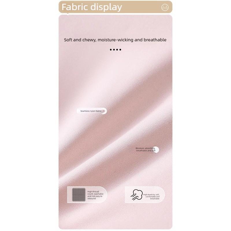 Jelly-style Underwear with Soft Support, Seamless Wide Shoulder Straps, Cup Fixation, Double Breast Reduction, Without Steel Rings.