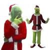 Auffälliges Grinch Cosplay Kostümset für Halloween-Maskeraden