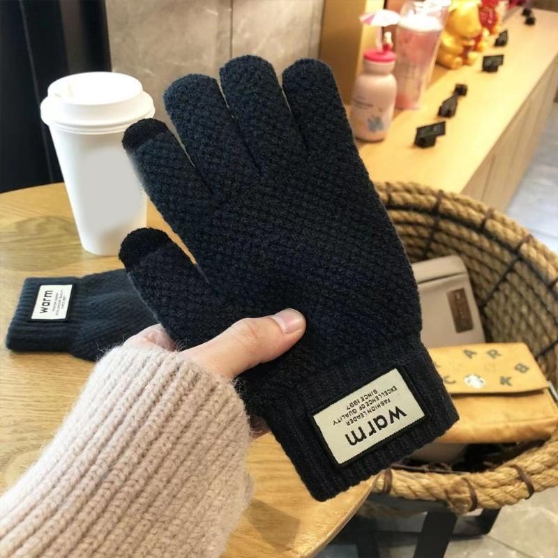Adult Windproof Gloves Winter Sports Thicken Gloves for Outdoor Cycling Skiing