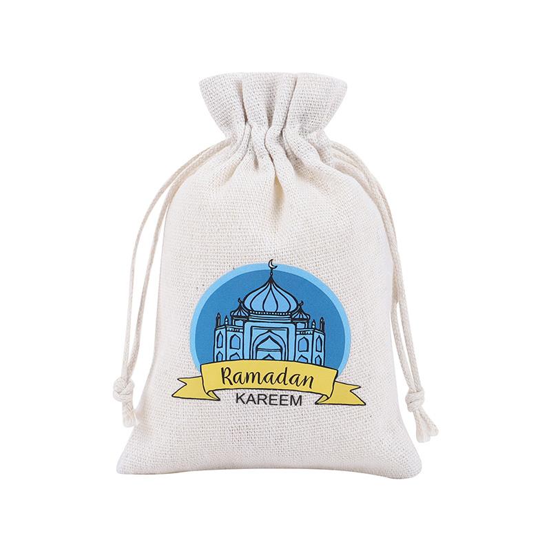 

Мусульманский Рамадан Мешковина Подарочный Пакет Конфеты Печенье Мешочек на Шнурке 2025 Исламские Принадлежности для Вечеринки 2025 Украшение Ид Мубарак Мешочек для Украшений 1pcs