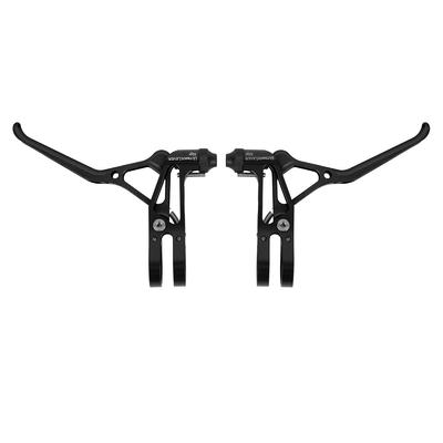 Mountainbike Bremslenker Fahrrad Aluminiumlegierung Bremshebelgriff Einstellbar Ganz Schwarz