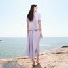 Sancai Plus Size Casual Blouse & Skirt Set