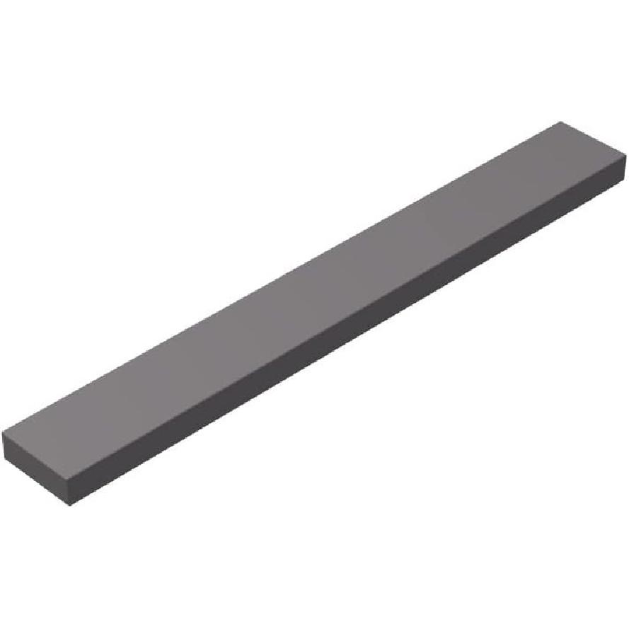 Classic Tile Blocks Bulk,Dark Gray Tile 1x8,Building Block Tiles 100 Piece,Compatible with LEGO Parts:1x8 Dark Gray Tile(Color:Dark Gray)