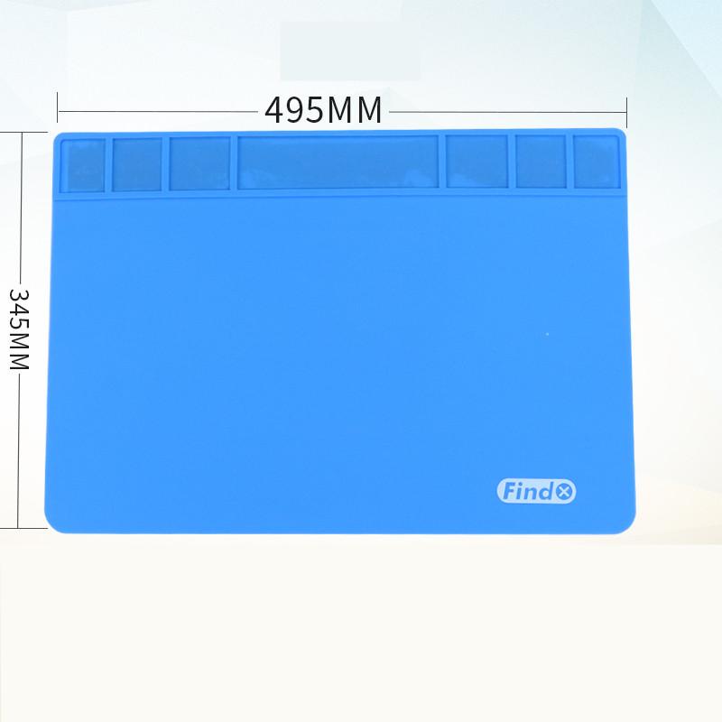

Find Fix Mobile Phone Maintenance Insulation Pad Large Size Silicone High Temperature Resistant Mat Multifunction Repair Cushion синий