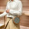 Crossbody Handbag with High-end Luxury Ethnic Style Fashion Chain Strap Women's Small Round Bag