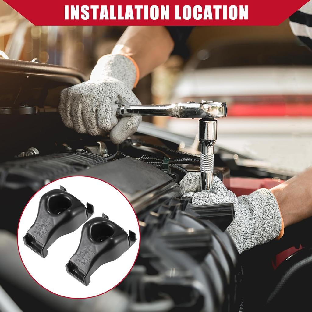 No.52115-04060 Bumper Bracket for Toyota Tacoma 2005-2015 / Front Left Right/Durable Plastic / 2 Pcs Black