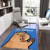 1PC Custom Name Groundhog Celebration Theme Floor Mat Ideal for Living Room, Game Rooms, Office, Bedroom,Floor Mat Playful Design