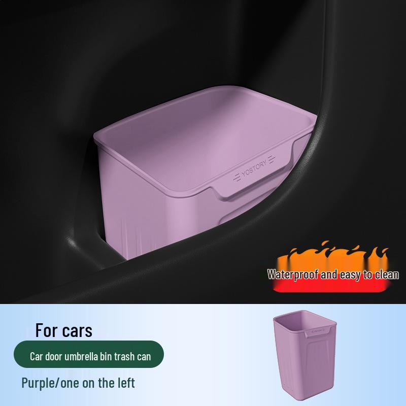 Compatible with 26 Zeekr 001 models: car door storage box, silicone trash can, storage solution, and modification supplies.