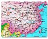 2024 China Wall Map Chart with Rod: 1.4m x 1.0-1.6m x 1.2m, No Splicing, for Office & Home