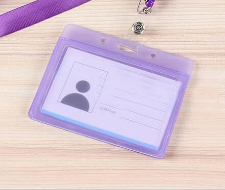 1pcs Waterproof Transparent Card Holder Plastic Card Id Badge Holders Case To Protect Credit Cards Card Protector Cardholder
