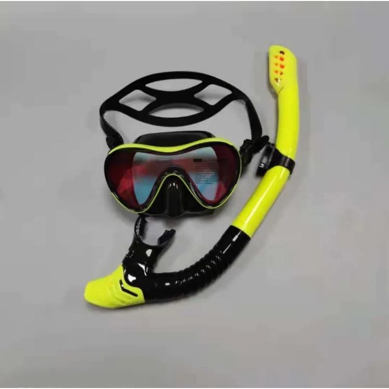 Diving Mirror Breathing Tube Set for Men and Women New Adult Large Frame Silicone Face Mirror Swimming and Diving Mask