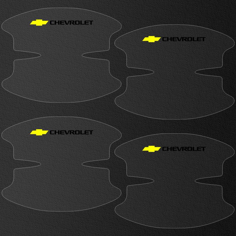 8 Stück Transparente Auto-Türgriffschale Kratzfester Schutzaufkleber für Chevrolet Cruze Equinox Captiva Trax Malibu Tahoe Impala Sonic