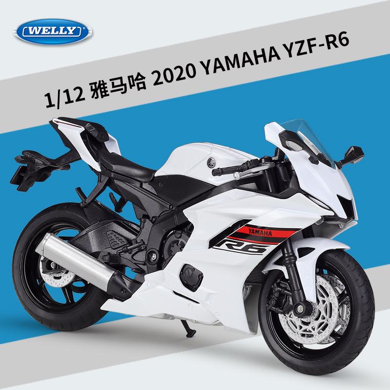 1:12 Scale 2020 Yamaha YZF-R6 Alloy Motorcycle Model