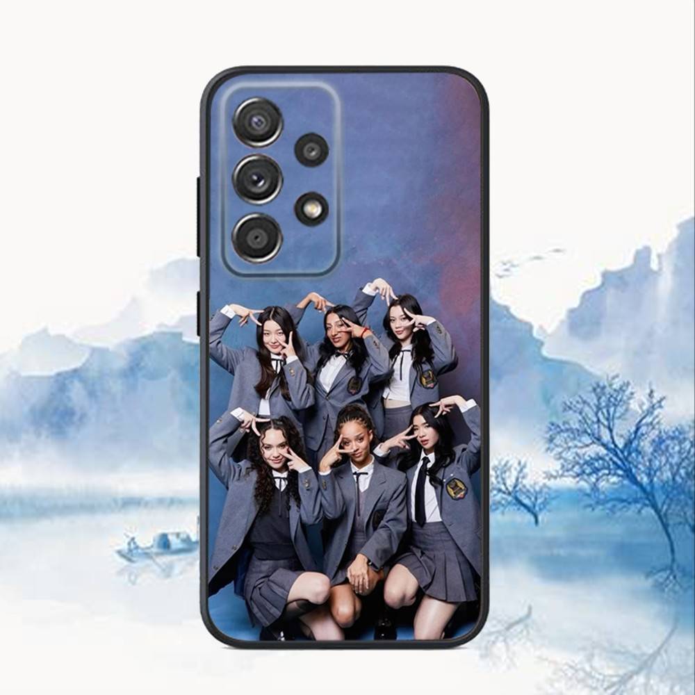 Heißes Musik K-KATSEYE Handyhülle für Samsung S25, S24, S21, S22, S23, S30, Ultra, S20, Plus, Fe, Lite, Note, 10, 9, 5G Schwarze Abdeckung