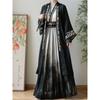 Chinese Song Dynasty Style Hanfu Men's And Women's Embroidery Suit Modified Ink Daily Suit