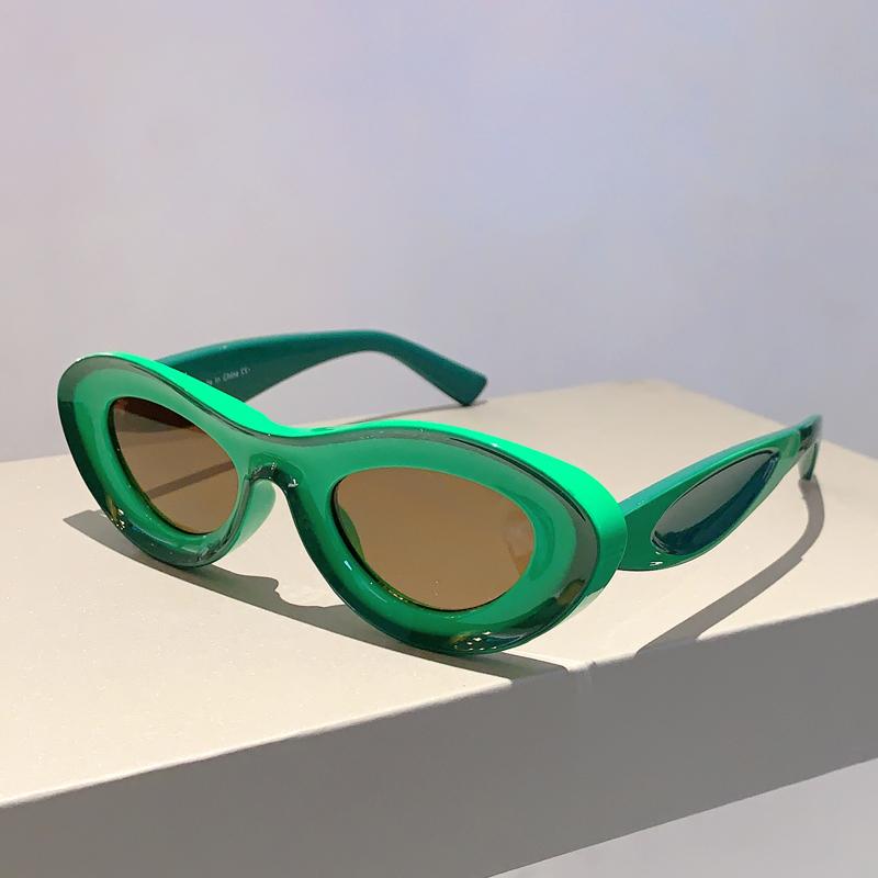 New Oval Sunglasses Women  Stylish Multicolor Outdoor Shades Men Trendy Brand Designer UV400 Protection Beach Eyewear