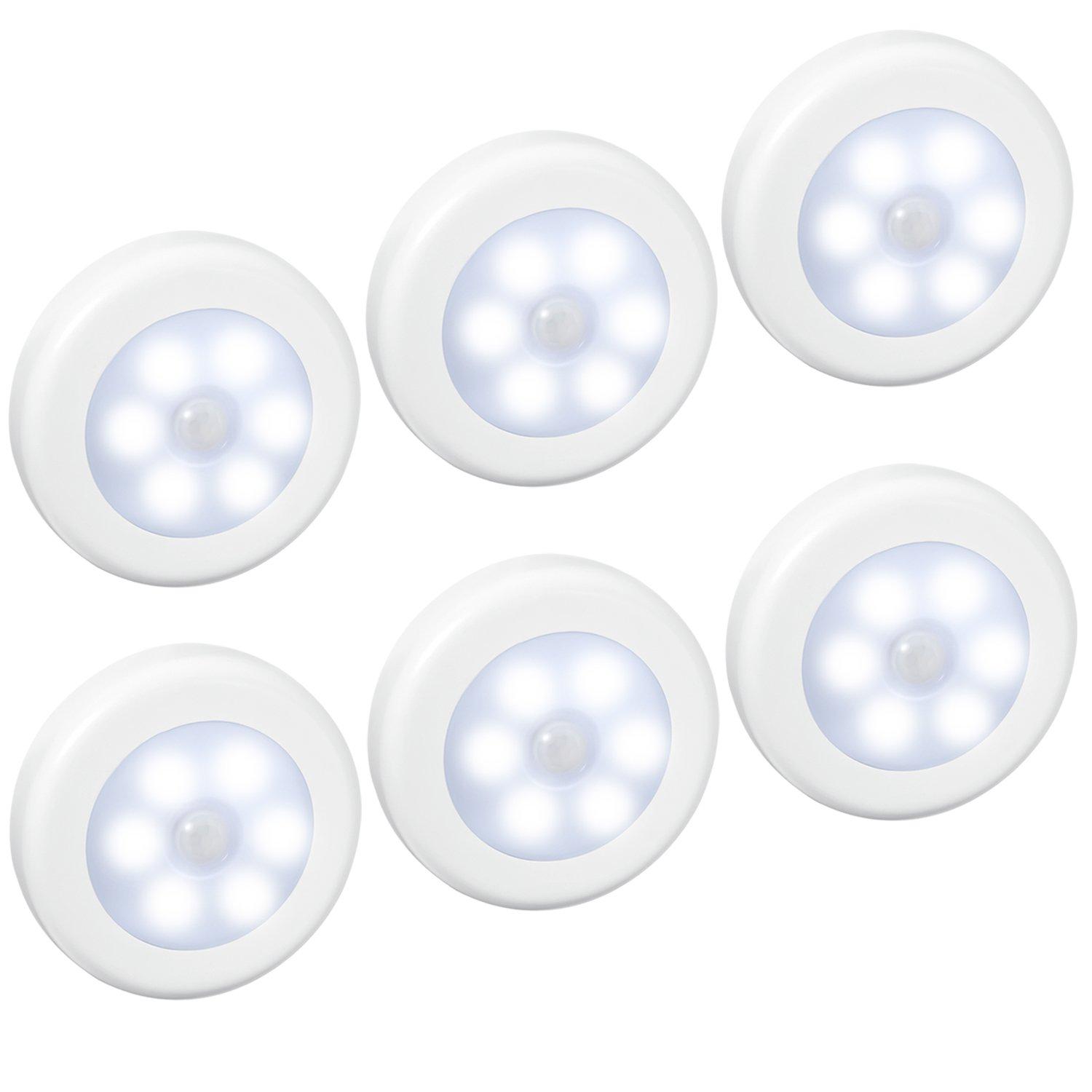 

AMIR Motion Sensor Light Tape with Magnet, Night Light, Indoor Lighting, LED Sensor Light, 6 Pieces